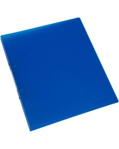 2krouž.pořadač Q-C - A4, 2,4 cm, modrý, transpar.