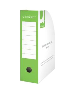 Stojan na časopisy Q-CONNECT, karton, A4, zelený