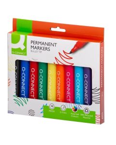 Permanentní popisovač Q-Connect, sada 10 barev
