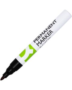 Permanentní popisovač Q-Connect, kulatý, černý