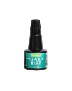 Razítková barva Q-Connect, 28 ml, černá