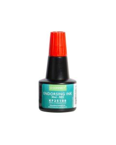 Razítková barva Q-Connect, 28 ml, červená