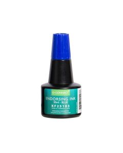 Razítková barva Q-Connect, 28 ml, modrá