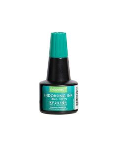 Razítková barva Q-Connect, 28 ml, zelená