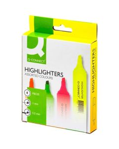 Zvýrazňovač Q-Connect Highlighters, sada 4 barev