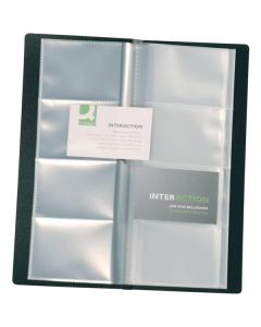 Vizitkář Q-Connect PVC, na 160 vizitek, černý