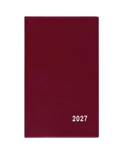 Týdenní diář 2027 PVC - bordó