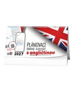 Stolní kalendář 2027 Daňový s angličtinou