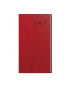 Týdenní kapesní diář 2027 Vivella - bordó