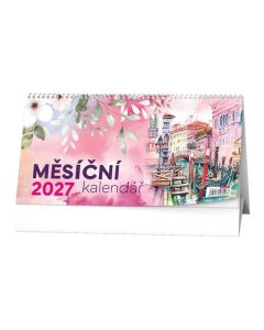 Stolní kalendář 2027 Měsíční