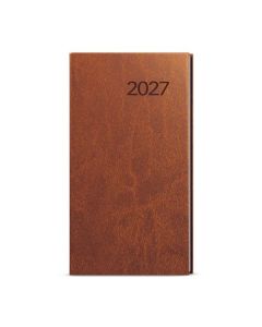 Týdenní kapesní diář 2027 Vivella - hnědý