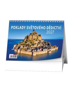Stolní kalendář 2027 Poklady světového dědictví