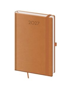 Týdenní diář 2027 Print Plus - A5, hnědý