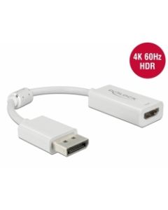 Delock Adaptér DisplayPort 1.4 na HDMI 4K 60 Hz s funkcí HDR pasivní bílý