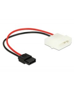 Delock Napájecí kabel Molex 4 pin samec na Slim SATA 6 pin samice 15 cm