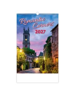 Nástěnný kalendář 2027 Romantic Corners