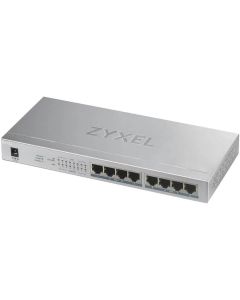 Zyxel GS1008-HP, 8 Port Gigabit PoE+ unmanaged desktop Switch, 8 x PoE, 60 Watt