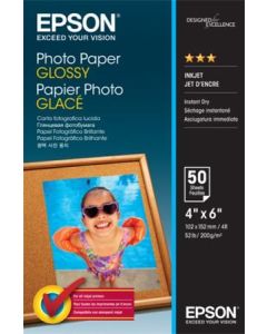 EPSON paper 10x15 - 200g/m2 - 50sheets - photo paper glossy