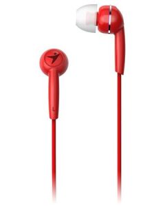 GENIUS HS-M320 /sluchátka s mikrofonem/ 3,5mm jack - 4 pin/ červený