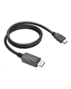 C-TECH Kabel DisplayPort/HDMI, 2m, černý