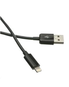 C-TECH Kabel USB 2.0 Lightning (IP5 a vyšší) nabíjecí a synchronizační kabel, 1m, černý