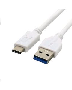 C-TECH Kabel USB 3.0 AM na Type-C kabel (AM/CM), 1m, bílý
