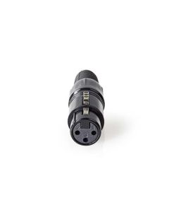 Nedis COTP15902BK - Konektor XLR | XLR 3pinová Zásuvka | Černá barva