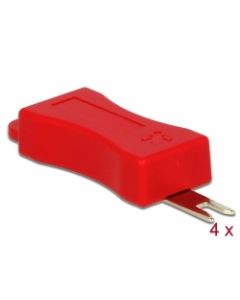 Delock Nástroj pro RJ45 bezpečnostní klip 4 kusů