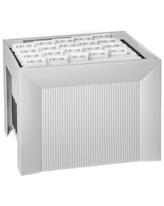 Box na závěs.desky Karat,A4,plastový,šedý