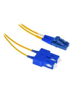 XtendLan FO patch LC-SC 2m 9/125, duplex, ultraflexibilní G.657.A1, LS0H, průměr 2mm, krátký vývod
