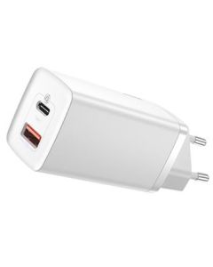 Baseus CCGAN2L-B02 GaN2 Lite Quick Nabíječka USB + USB-C 65W White