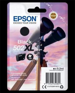 EPSON cartridge T02W1 black XL (dalekohled)