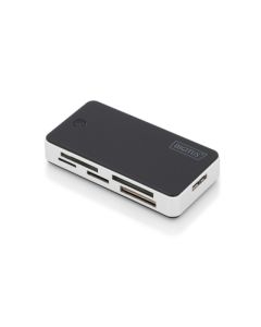 DIGITUS Čtečka karet USB 3.0 s připojovacím kabelem USB 1m Podpora karet MS / SD / SDHC / MiniSD / M2 / CF / MD / SDXC