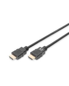 DIGITUS Vysokorychlostní propojovací kabel HDMI, typ A St / St, 2,0 m, s Ethernetem, Ultra HD 60p, zlatý, černý