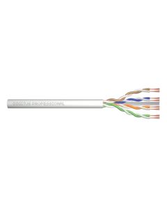 DIGITUS Propojovací kabel CAT 6A U-UTP, surová délka 100 m, papírová krabička, AWG 26/7, LSZH, simplex, barva šedá