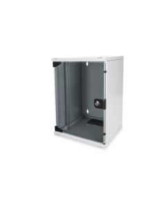 DIGITUS 254 mm (10 ") 9U nástěnná skříňka 464x312x300 mm, barva šedá (RAL 7035)
