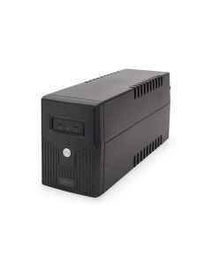 DIGITUS Professional Line-interaktivní UPS, 600VA / 360W 12V / 7Ah x1, 2x CEE 7/7, AVR, RJ-11, LED displej
