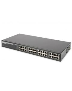 DIGITUS Professional 16 port gigabit PoE+ injector