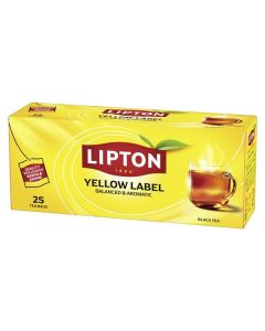 Černý čaj Lipton Yellow Label, 25x 2 g