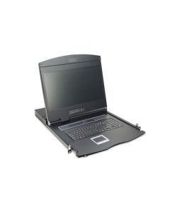 Digitus modularizovaná 48,3 cm (19 ") TFT konzole s 16 portem KVM, americká klávesnice, RAL 9005 černá barva