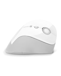 CONNECT IT FOR HEALTH ergonomická vertikální myš, (+ 1x AA baterie zdarma), bezdrátová, BÍLÁ