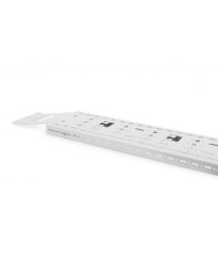 Digitus 42U vert. kabelový žlab pro síťové a serverové stojany 1650x130x25 mm, barva šedá (RAL 7035)