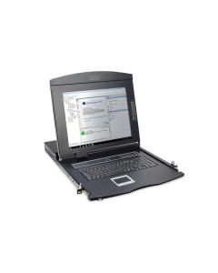 Digitus Modular console with 17" TFT (43,2cm), 8-port. Cat.5 KVM & Touchpad, UK keyboard