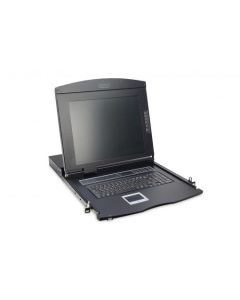 Digitus Modular console with 17" TFT (43,2cm), 16-port. Cat.5 KVM & Touchpad, spanish keyboard