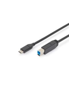 Ednet Připojovací kabel USB typu C, typ C na B M/M, 1,8m, 3A, 5GB, verze 3.0, bl