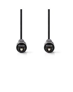 Nedis CAGB25000BK10 - Optický Audiokabel | TosLink Zástrčka - TosLink Zástrčka | 1 m | Černá barva