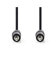 Nedis CAGB22000BK10 - Stereofonní Audio Kabel | 3,5mm Zástrčka - 3,5mm Zástrčka | 1 m | Černá barva