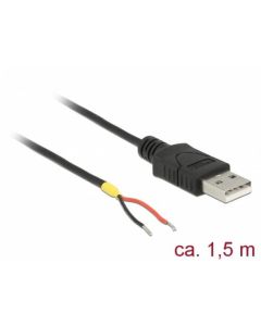 Delock Kabel USB 2.0 Typ-A samec > 2 x dráty bez konektoru 1,5 m Raspberry Pi