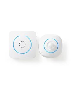 Nedis ALRMMW20WT - Alarm s Detektorem Pohybu pro Zabezpečení Domácnosti  |  8 Vyzváněcích Tónů  |  Signály s osvětlením