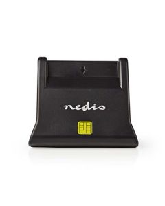 Nedis CRDRU2SM3BK - Smartcard reader | USB 2.0 | Desktop model | Black